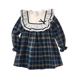 Pepa London Girls  Windsor Tartan Dress, Blue